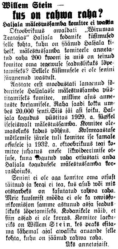 "Virumaa Teataja" 23.12.1933