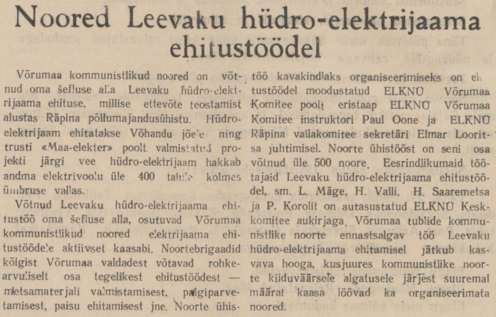 „Viru Sõna“ 29.07.1947