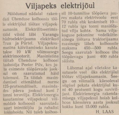 „Punane Täht“ 1.09.1953
