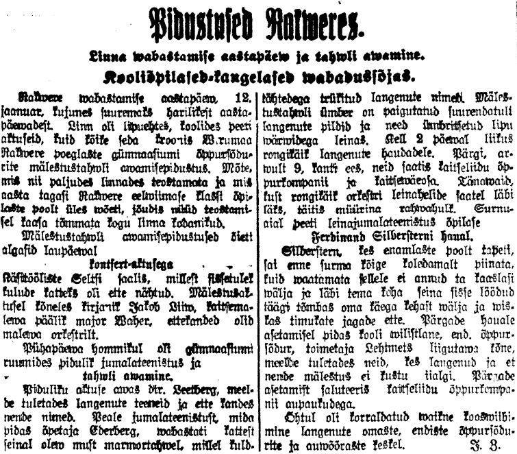 Postimees, 14.01.1930