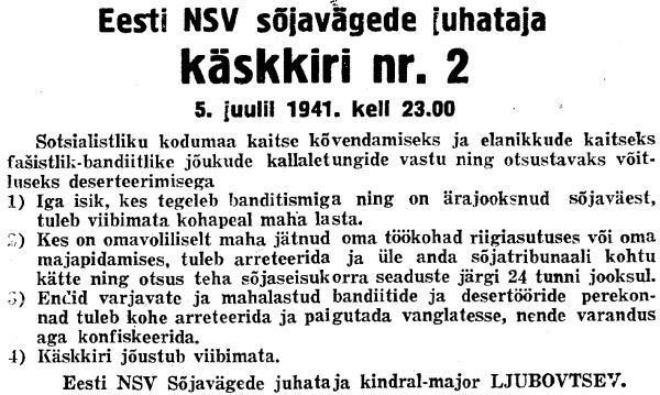 Virumaa Teataja, 8.07.1941