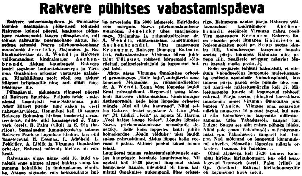 Virumaa Teataja, 11.08.1942