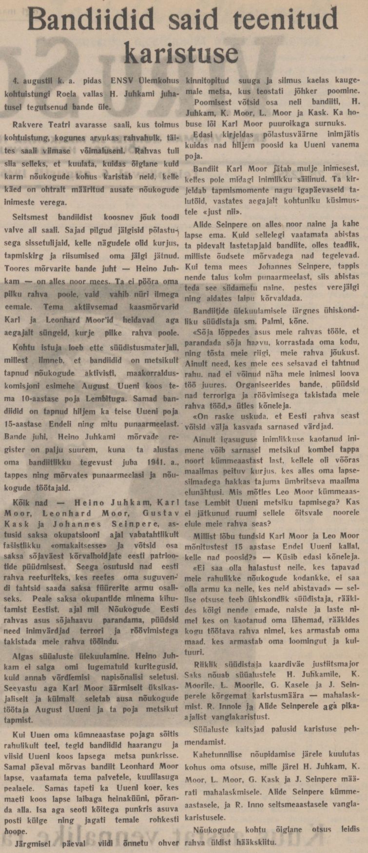 "Viru Sõna" 1.08.1946